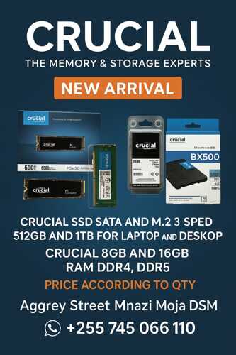 Crucial Original  SSD & RAM