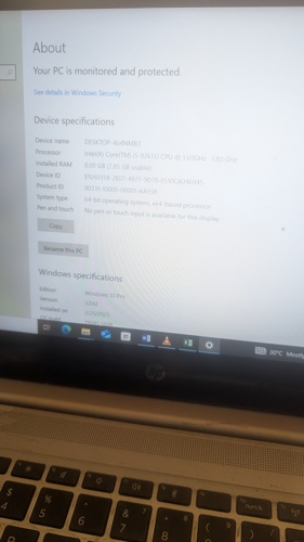 HP ProBook 8th generation 