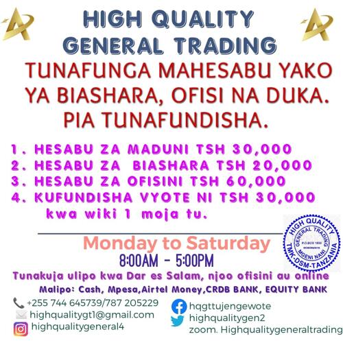 Tunafunga mahesabu ya biashara/ofisi&shops