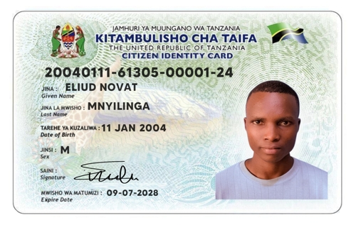 NIDA ONLINE COPY TANZANIA 