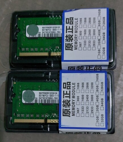 RAM 8GB 1R*8 PC3L 12800S