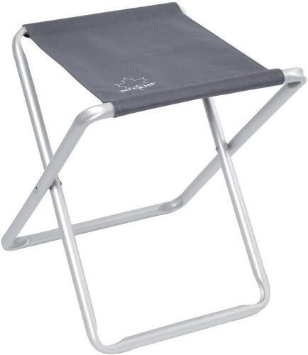 aluminium stool, fabric seat