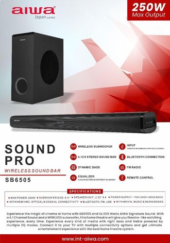 Aiwa sound bar W250