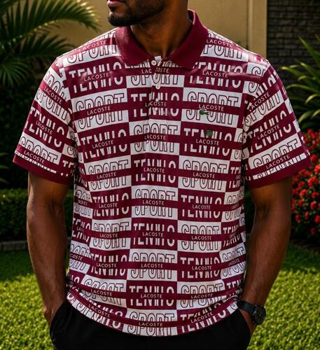 Print Lacoste polo T-Shirt 