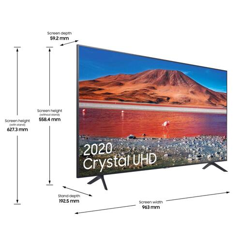 Samsung|43 TU7100 Crystal UHD 4K HDR Smart TV....1,165,000/=