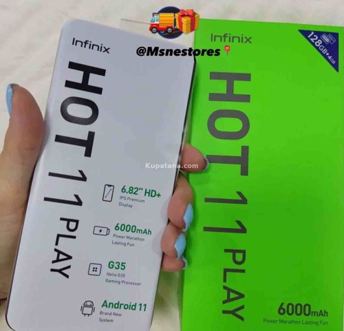 Infinix HOT 11 PLAY >> (128GB ROM/4GB) CoVeR✓ DeLiVerY BurE✓