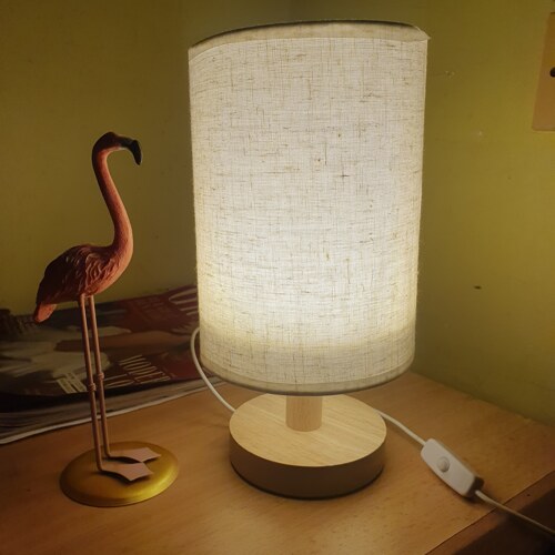 Side lamp and flamingo 