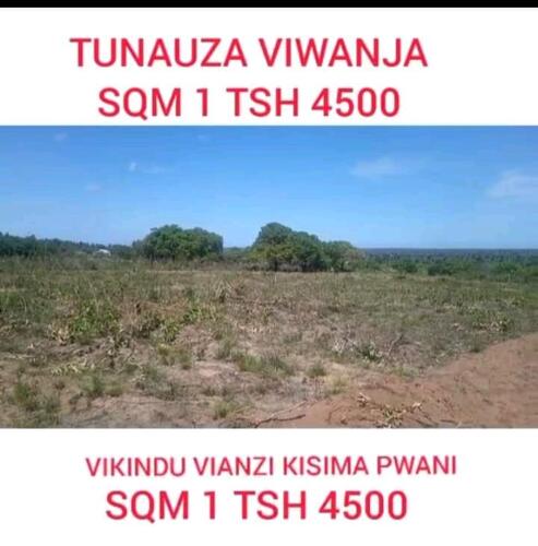 OFFER VIWANJA  VIKINDU VIANZI KISIMA MJI MPYA